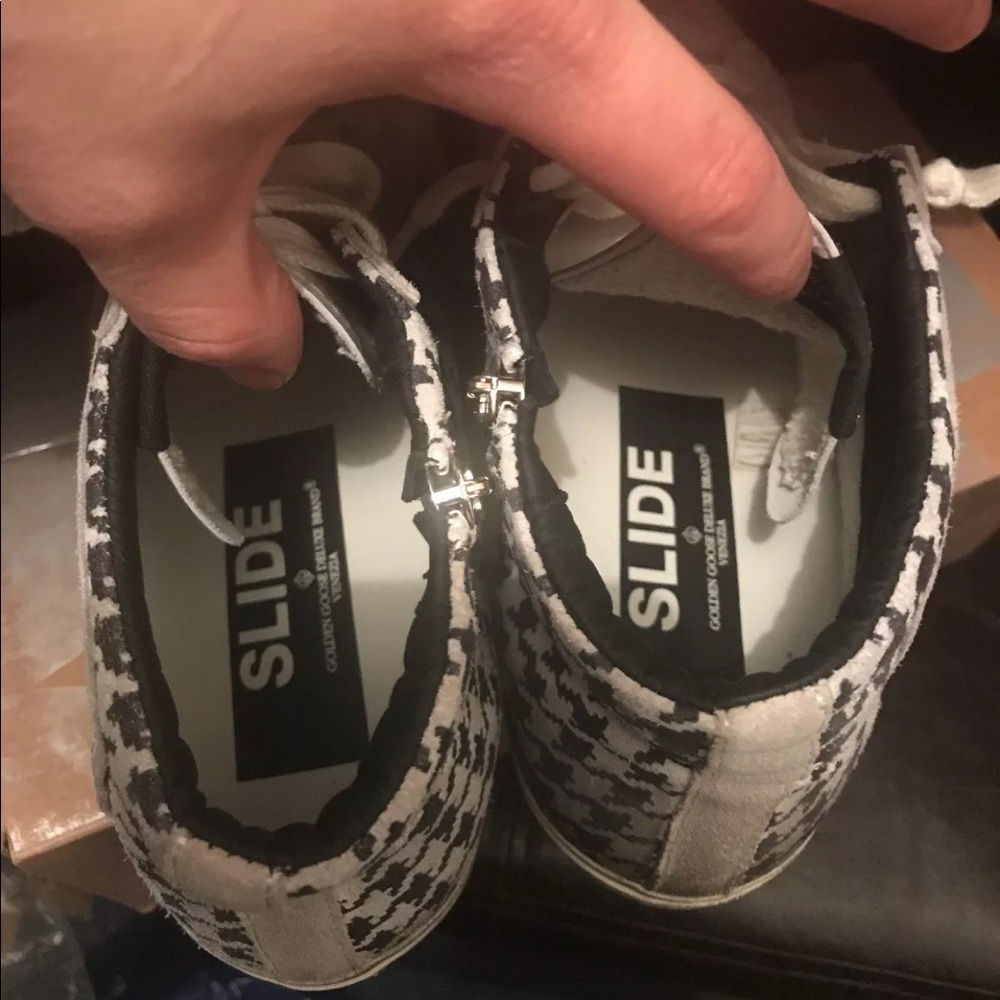 NIB GOLDEN GOOSE LEATHER SUEDE ARGULE SLIDE $595 - Picture 6 of 8